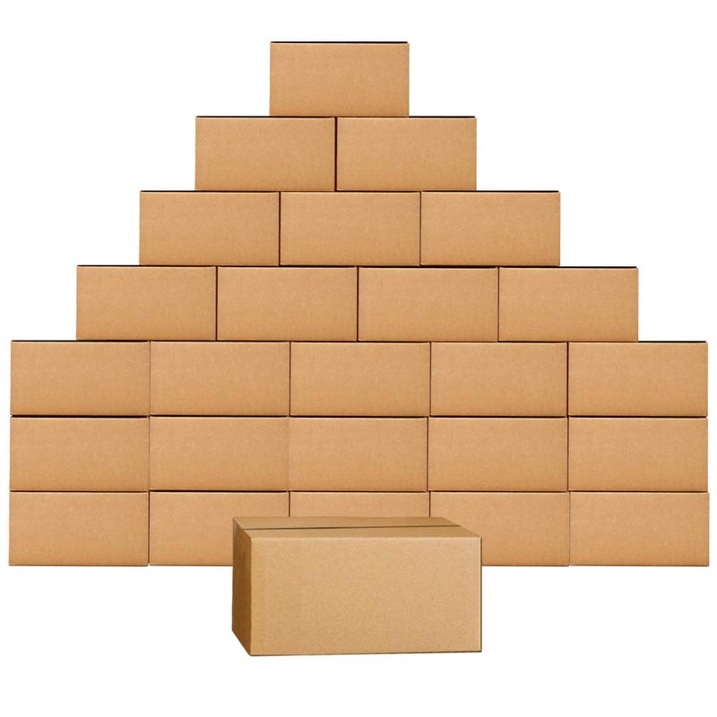 Edenseelake صناديق شحن إدنسيل ليك 11 x 6 x 6 صندوق كرتون مضلع، 25 عبوة - Image 1